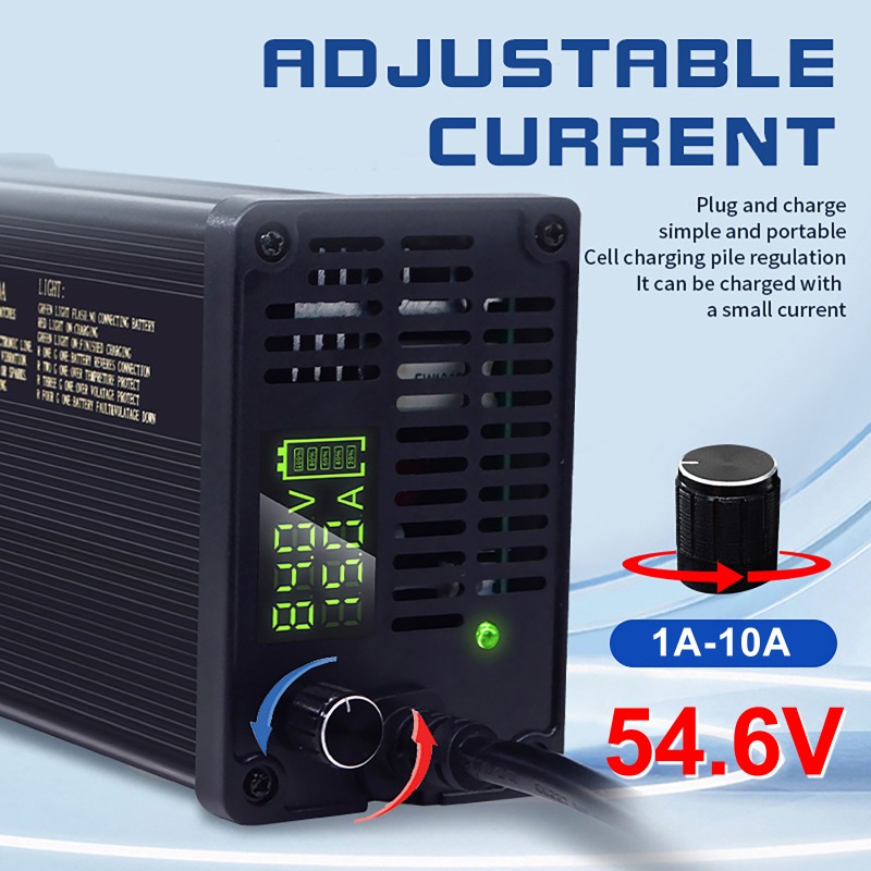 84V 20A Smart Charger - 48V 알루미늄 쉘 조절식 리튬 배터리