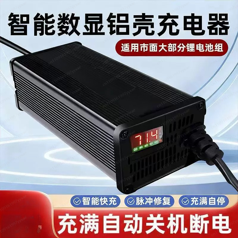 72V 15A Fast Charger - 48V 60V 72V 스마트 LiFePO4 리튬이온