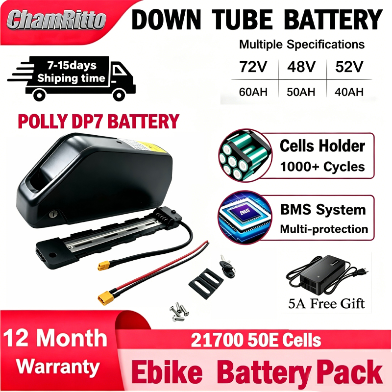 72V 50Ah 21700 Lithium Battery - E바이크 챔라이더 36V 48V 52V 30Ah