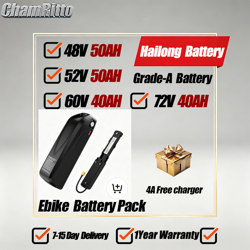 전기 자전거 배터리 21700 하일롱 폴리 36V48V - 72V 50Ah 21700 Lithium Battery 리뷰 및 가격