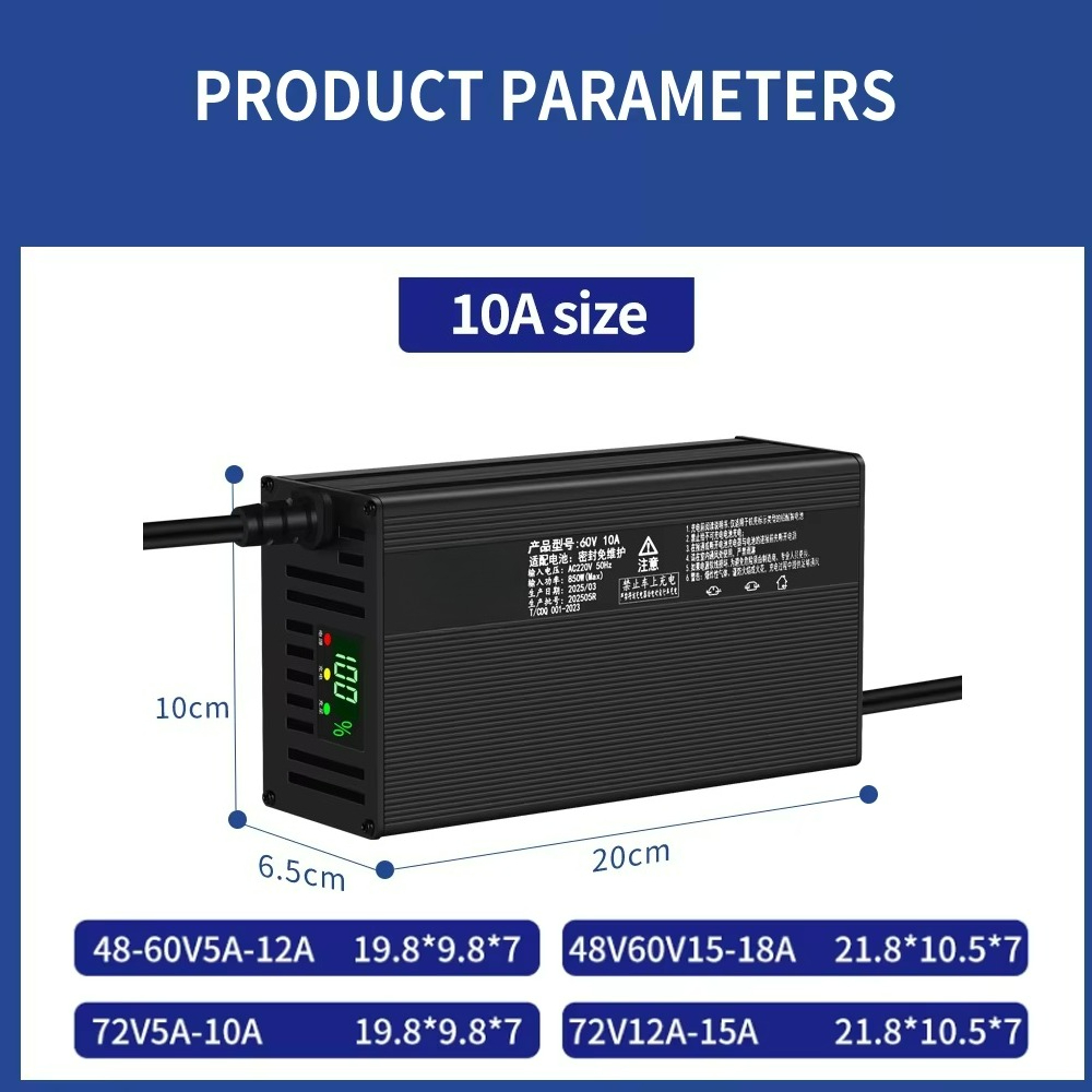 알루미늄 쉘 48V, 60V, 72V 납산 배터리 고출 - 72V 15A Fast Charger 리뷰 및 가격